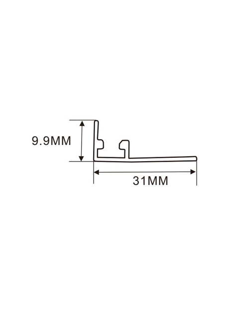 1cm LED Channel _MLB Series_ Model(YX)_ 1.0公分磁吸燈箱