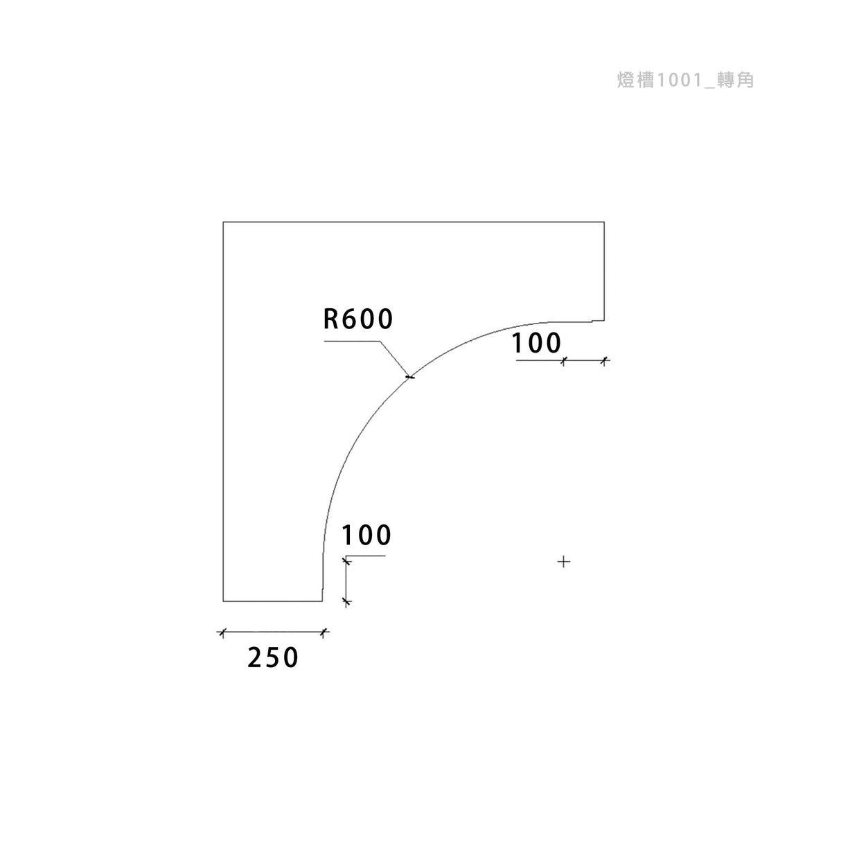 250 × 60 mm LED Channel _ GRG Panel Series _ Model _ 燈槽1001