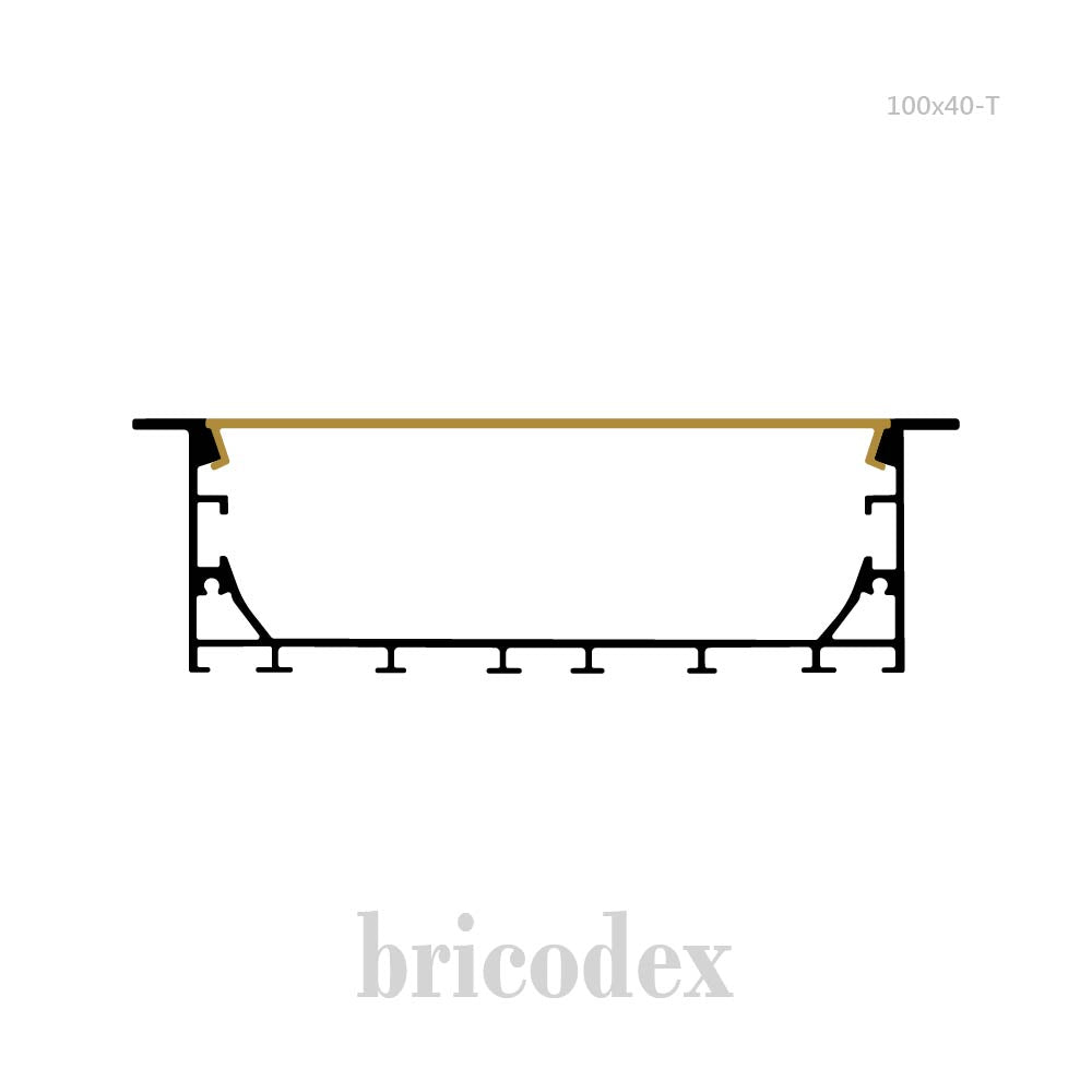 100x40 mm LED Channel _ SML Series _ Model(HL) _ 100x40-T