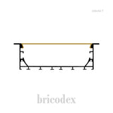 100x40 mm LED Channel _ SML Series _ Model(HL) _ 100x40-T