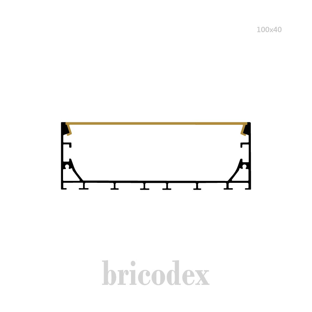 100x40 mm LED Channel _ SML Series _ Model(HL) _ 100x40