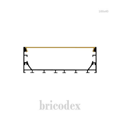 100x40 mm LED Channel _ SML Series _ Model(HL) _ 100x40