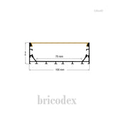 100x40 mm LED Channel _ SML Series _ Model(HL) _ 100x40