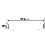 100x11mm LED Channel _VFL Series_ Model(YX)_ 10公分折彎吸塑燈箱料
