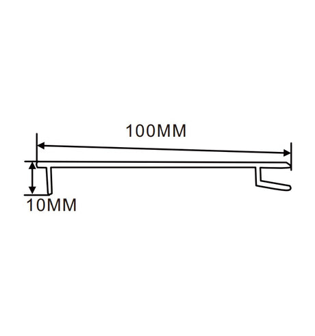 10×100mm  LED Channel _ SEG Series _ Model(YX) _10分單面可彎卡布燈箱料
