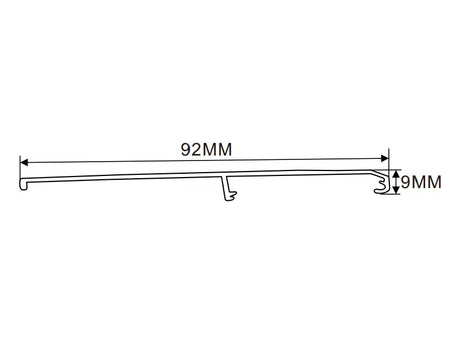 97×69mm LED Channel _FLP Series_ Model(YX)_ 10公分高側拉布燈箱料