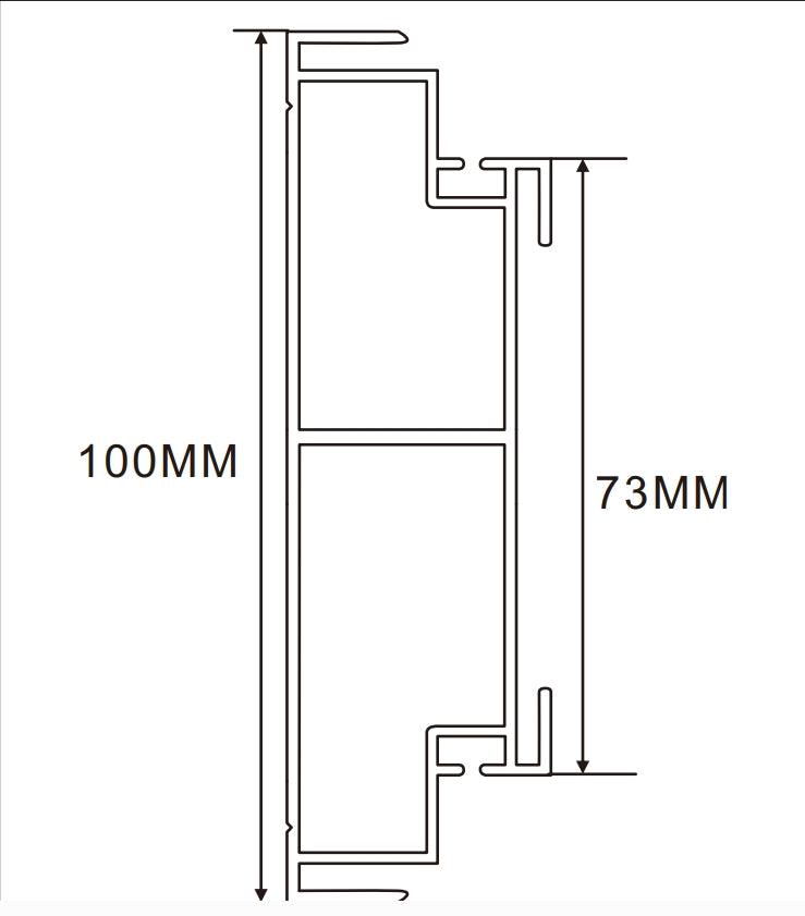 10cm LED Channel _WLP Series_ Model(YX)_ 10公分平面地鐵導視燈箱（新款）