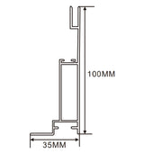 35×100mm  LED Channel _SEG Series_ Model(YX)_ 10公分單面卡布A款燈箱料