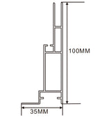 35×100mm  LED Channel _ SEG Series _ Model(YX)_ 10公分單面卡布B款燈箱料