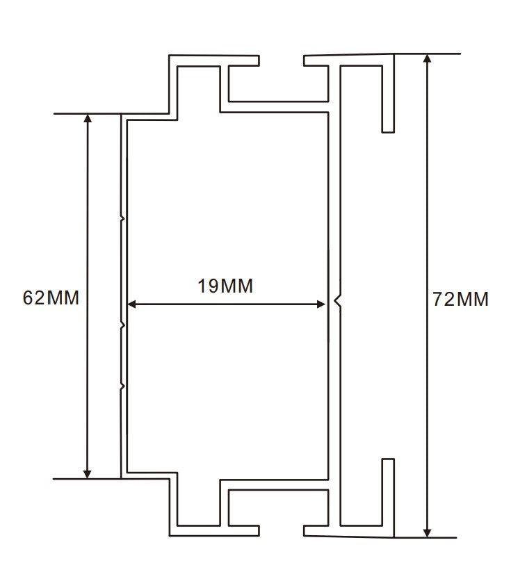 10cm LED Channel _WLP Series_ Model(YX)_ 10公分平面地鐵導視燈箱