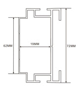 10cm LED Channel _WLP Series_ Model(YX)_ 10公分平面地鐵導視燈箱