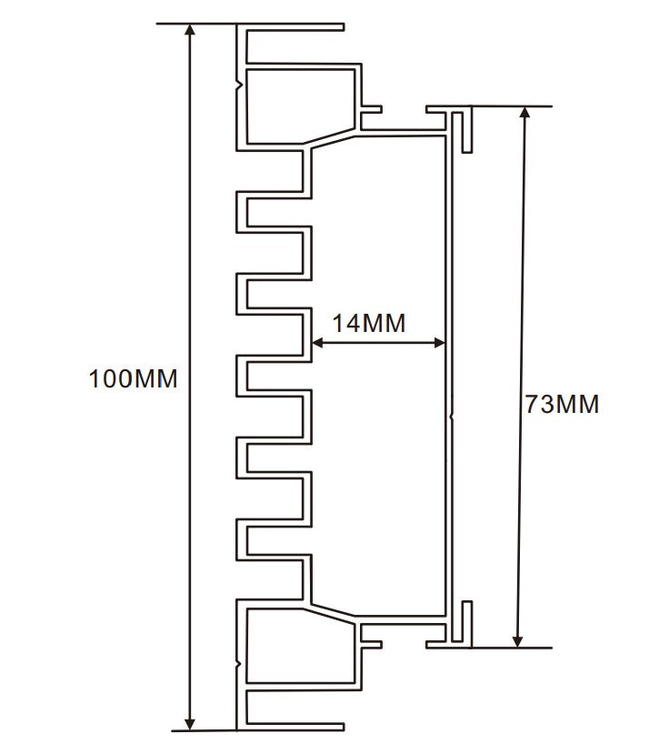 10cm LED Channel _WLP Series_ Model(YX)_ 10公分地鐵導視燈箱 (新款)