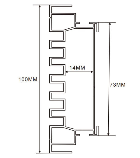 10cm LED Channel _WLP Series_ Model(YX)_ 10公分地鐵導視燈箱 (新款)