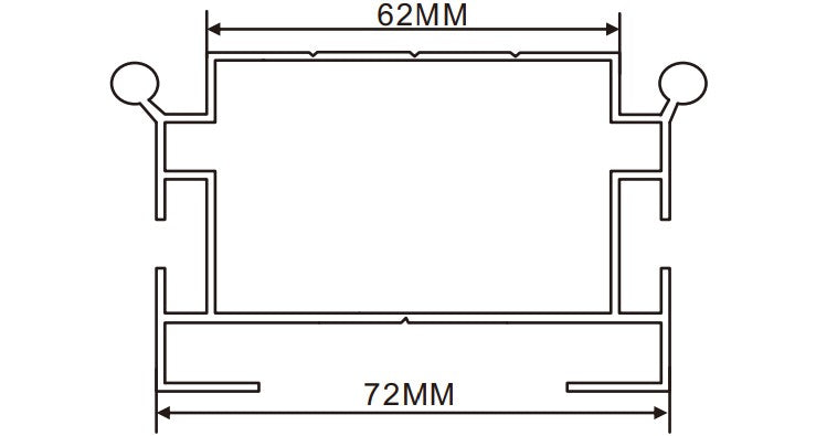 10cm LED Channel _WLP Series_ Model(YX)_ 10公分平面地鐵導視燈箱