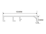100×92mm LED Channel _FLP Series_ Model(YX)_ 10x10平蓋拉布型材