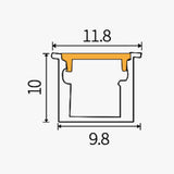 11.8 x 10 mm LED Channel _ SCL Series _ Model(JY) _ 免焊10x10櫃體燈(M+ -壓罩式)