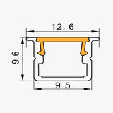 12.6 x 9.6 mm LED Channel _ SCL Series _ Model(JY) _ 免焊10x10櫃體(T+款)
