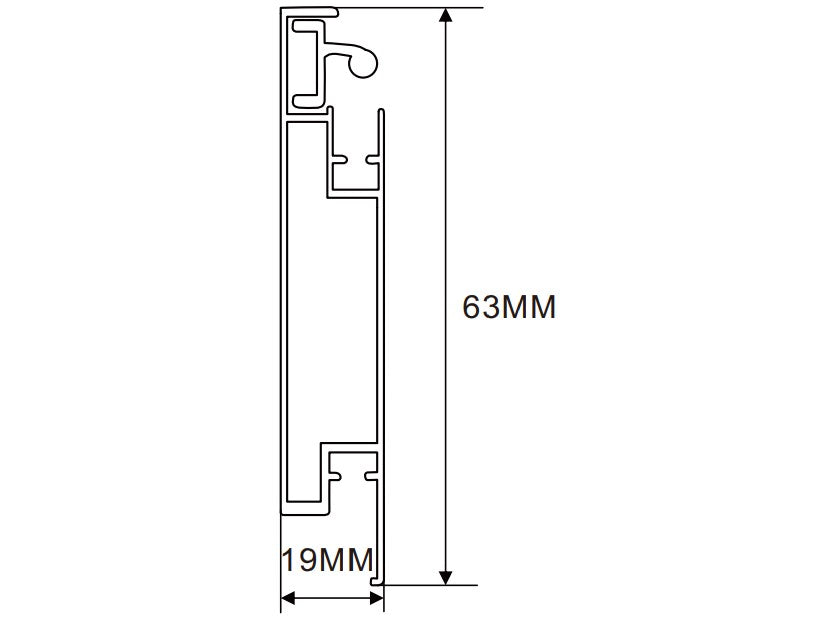 47.9×27.5mm LED Channel _BLP Series_ Model(YX)_ 10x5無邊鏡面燈箱料