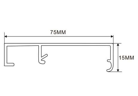 92×75mm LED Channel _FLP Series_ Model(YX)_ 10x7.5拉布燈箱料