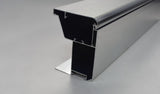 92×75mm LED Channel _FLP Series_ Model(YX)_ 10x7.5平蓋拉布型材-B款