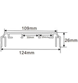 124×26mm  LED Channel _VFL Series_ Model(YX)_ 12.5公分雙面组合燈箱料