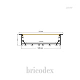 120x40 mm LED Channel _ SML Series _ Model(HL) _ 120x40-T