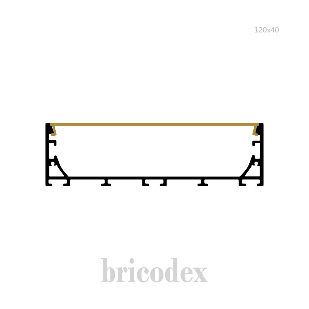 120x40 mm LED Channel _ SML Series _ Model(HL) _ 120x40