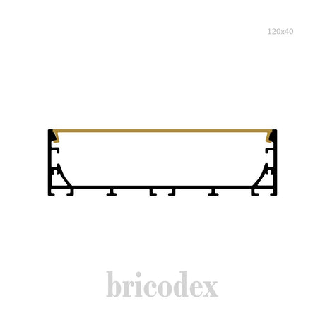 120x40 mm LED Channel _ SML Series _ Model(HL) _ 120x40