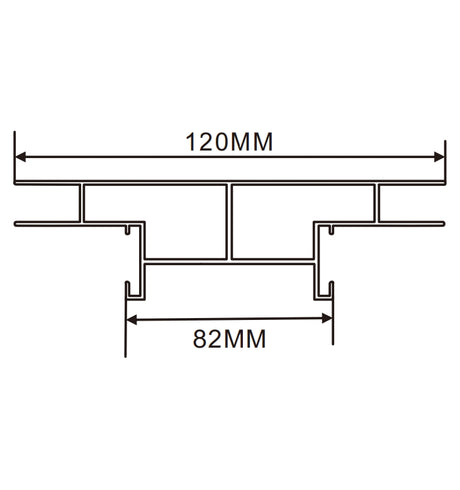 82×120mm  LED Channel _ SEG Series _ Model(YX) _12公分雙面卡布燈箱料