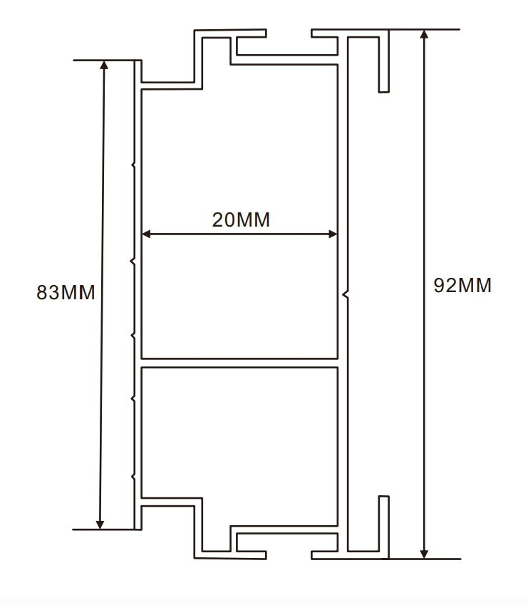 12cm LED Channel _WLP Series_ Model(YX)_ 12公分平面地鐵導視燈箱料