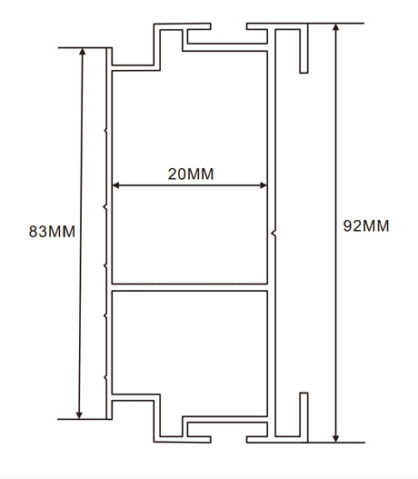 12cm LED Channel _WLP Series_ Model(YX)_ 12公分平面地鐵導視燈箱料