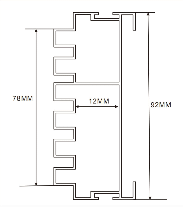 12cm LED Channel _WLP Series_ Model(YX)_12公分地鐵導視燈箱料