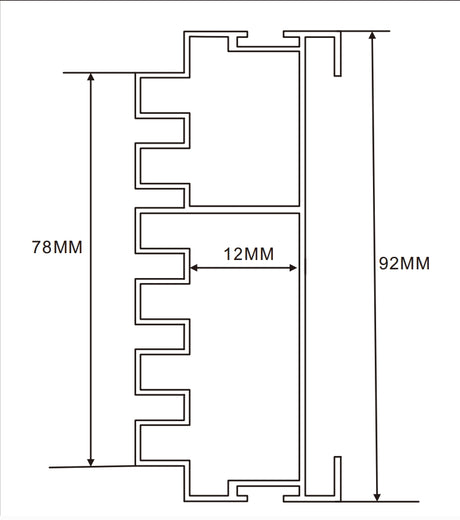 12cm LED Channel _WLP Series_ Model(YX)_12公分地鐵導視燈箱料