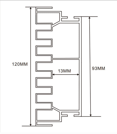 12cm LED Channel _WLP Series_ Model(YX)_ 12公分地鐵導視燈箱料（新款）