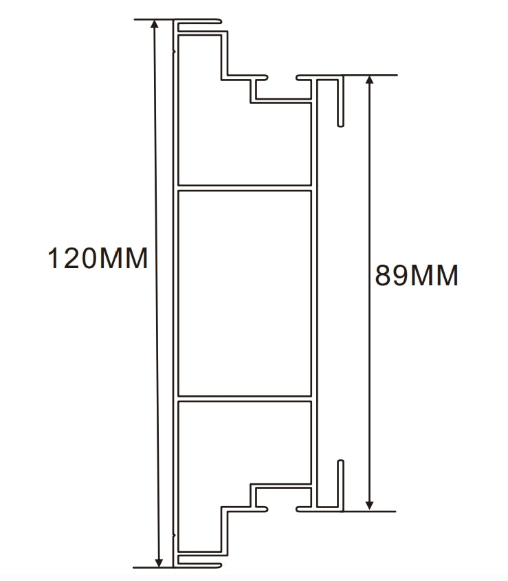 12cm LED Channel _WLP Series_ Model(YX)_12公分平面地鐵導視燈箱料（新款）