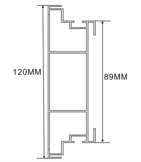 12cm LED Channel _WLP Series_ Model(YX)_12公分平面地鐵導視燈箱料（新款）