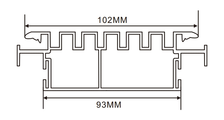 12cm LED Channel _WLP Series_ Model(YX)_ 12公分地鐵導視燈箱料（新款）