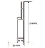35×120mm  LED Channel _ SEG Series _ Model(YX) _ 12公分單面卡布A款燈箱料