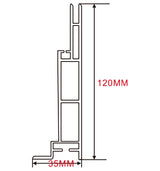 35×120mm  LED Channel _ SEG Series _ Model(YX) _ 12公分單面卡布C款燈箱料