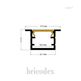 12x10 mm LED Channel _ SML Series _ Model(HL) _ 12x10-T