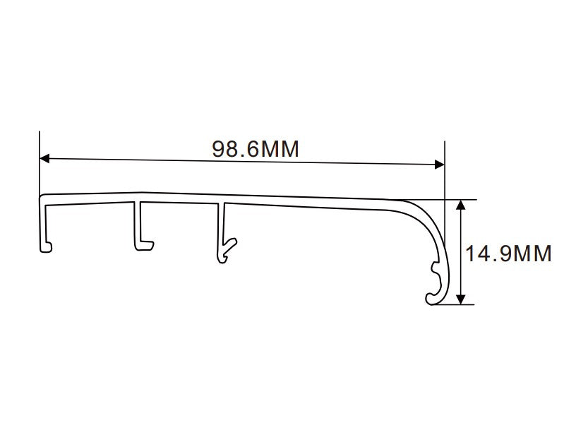 108×98.6mm LED Channel _FLP Series_ Model(YX)_ 12x10拉布燈箱料