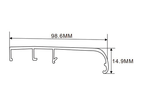 108×98.6mm LED Channel _FLP Series_ Model(YX)_ 12x10拉布燈箱料