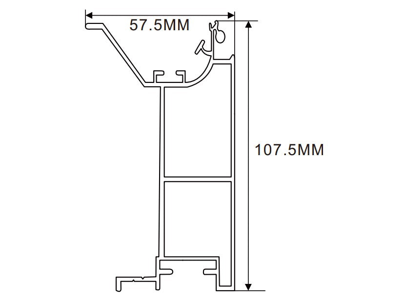 120×107.5mm LED Channel _FLP Series_ Model(YX)_ 12x12 A款拉布燈箱料