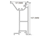 120×107.5mm LED Channel _FLP Series_ Model(YX)_ 12x12 A款拉布燈箱料