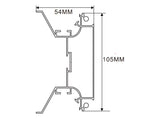 105×58mm LED Channel _FLP Series_ Model(YX)_ 12x6雙面拉布燈箱料