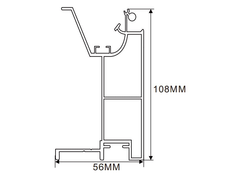 105×58mm LED Channel _FLP Series_ Model(YX)_ 12x9 A款拉布燈箱料