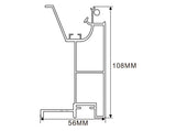 105×58mm LED Channel _FLP Series_ Model(YX)_ 12x9 A款拉布燈箱料