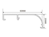 107×90mm LED Channel _FLP Series_ Model(YX)_ 12x9單面平蓋拉布燈箱料