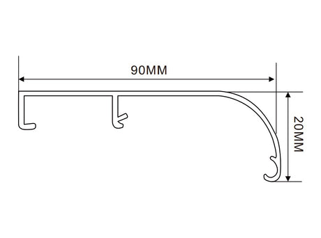 107×90mm LED Channel _FLP Series_ Model(YX)_ 12x9單面平蓋拉布燈箱料