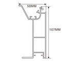 107×90mm LED Channel _FLP Series_ Model(YX)_ 12x9單面平蓋拉布燈箱料